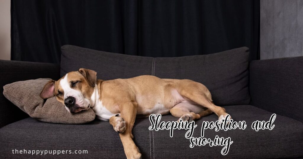 Sleeping position and snoring