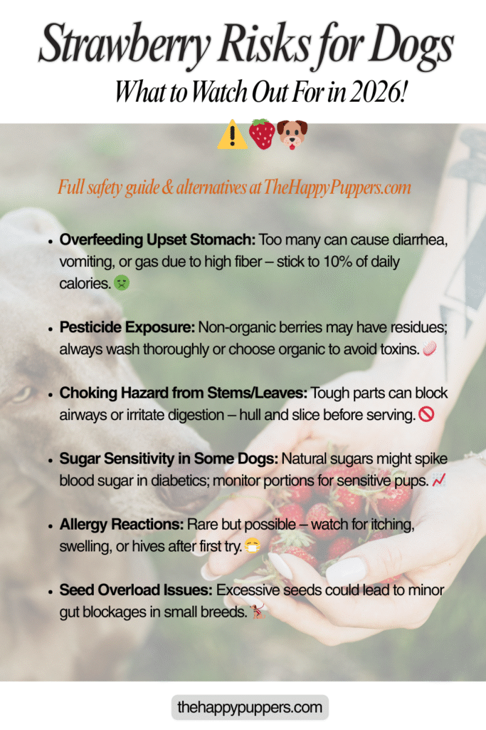 Strawberry Risks for Dogs_ What to Watch Out For in 2026! ⚠️🍓🐶